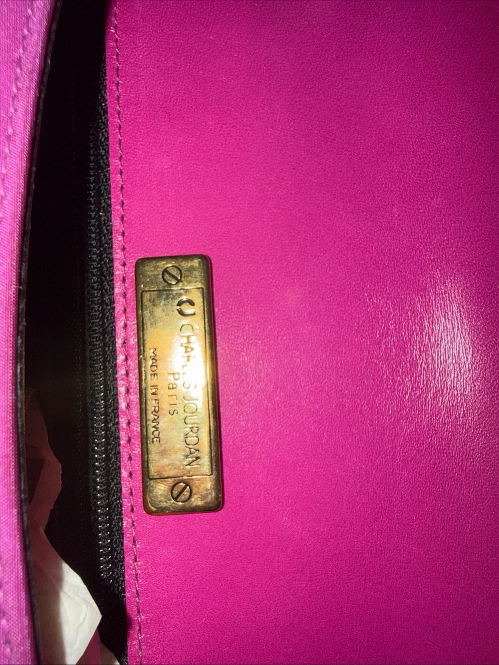 Charles Jourdan Magenta Purple Crossbody Bag